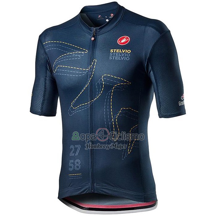 Giro d'Italia Ropa Ciclismo Culotte Corto 2020 Hombre Mangas Cortas APagado Azul